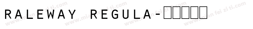 raleway regula字体转换